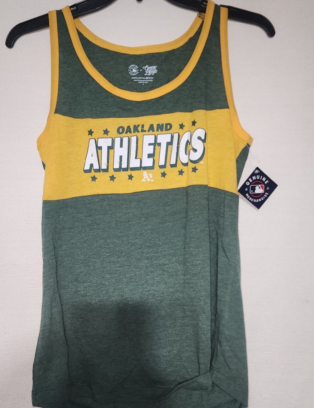 Oakland athletics kids tank top small